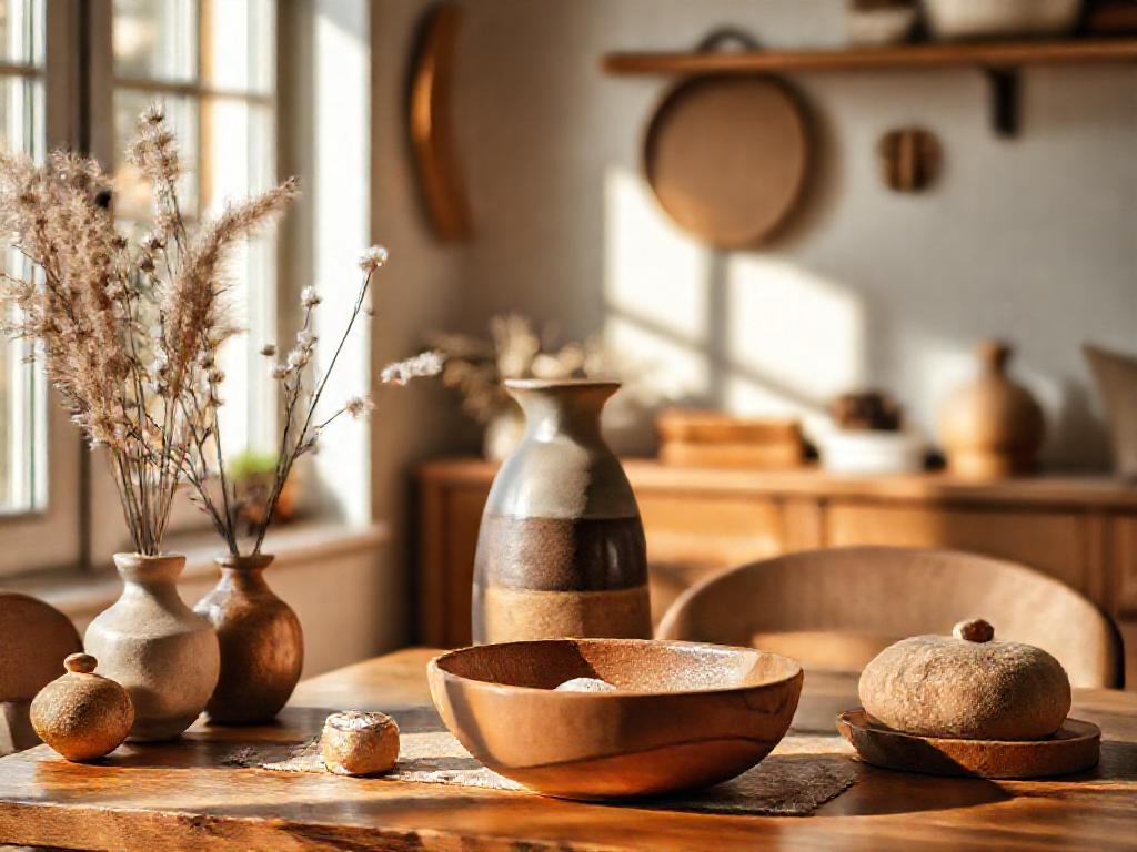 Interieur chaleureux avec objets du quotidien