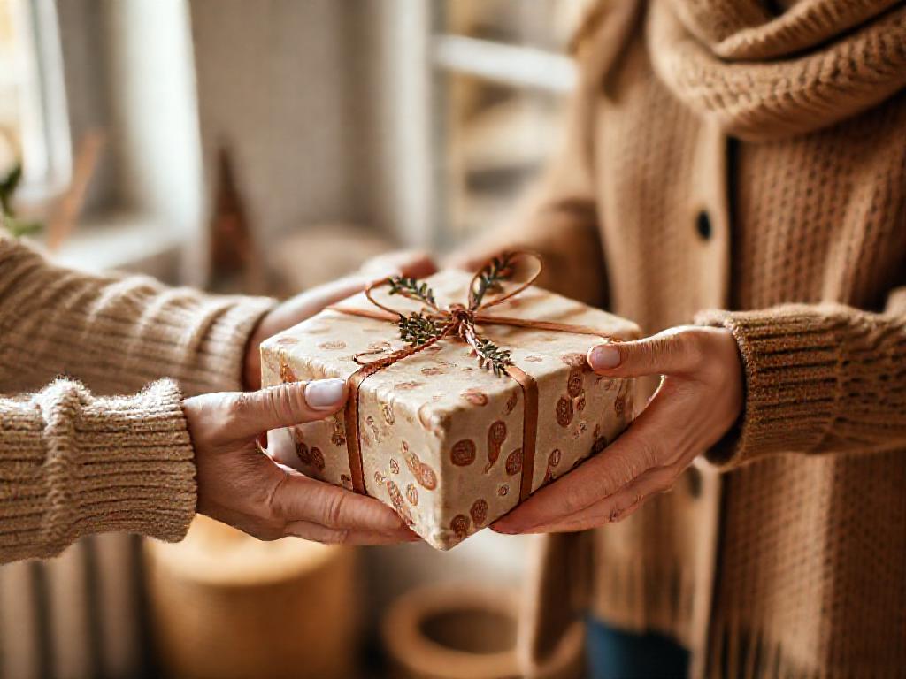 Coffret cadeau ouvert